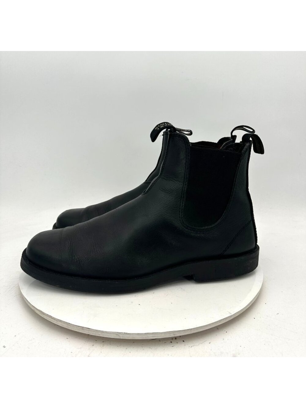 Blundstone Men Size 11 Black Leather Vibram Sole Side Elastic Chelsea Boot